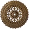Ekena Millwork Sellek Ceiling Medallion (Fits Canopies up to 1 1/8"), 18 1/2"OD x 7/8"ID x 1 1/2"P, Rubbed Bronze CM18SKRZS - alternate 1
